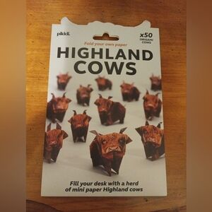 Highland Cow Origami Kit